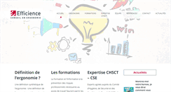 Desktop Screenshot of efficience-ergonomie.com