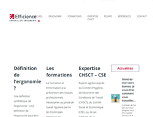 Tablet Screenshot of efficience-ergonomie.com